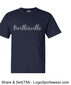 Bartlesville Pigment-Dyed Adult Mens T-shirt Design Zoom